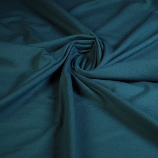 Tricot stof petrol