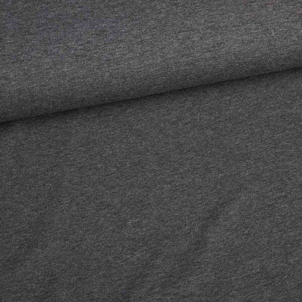 Tricot stof antraciet melange