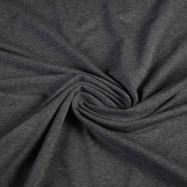 Tricot stof antraciet melange