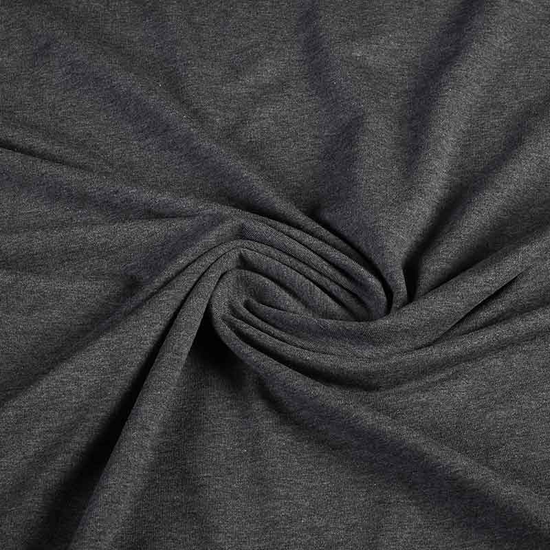 Tricot stof antraciet melange
