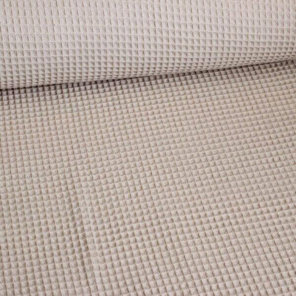 Wafelkatoen beige
