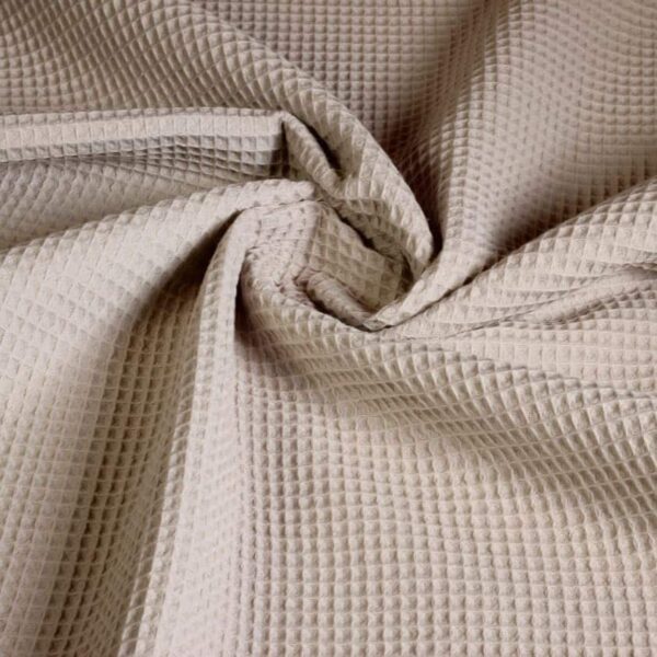 Wafelkatoen beige
