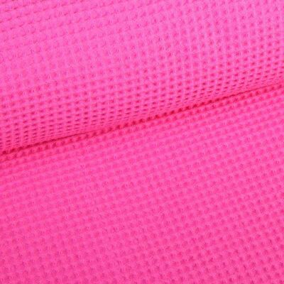 Wafel katoen fuchsia