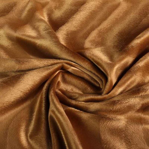Velboa stof camel
