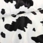 Velboa stof dierenprint koe zwart wit