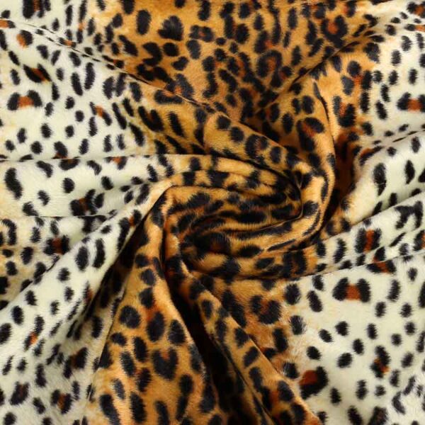 Velboa stof dierenprint panter