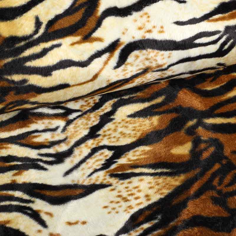 Velboa stof tijgerprint