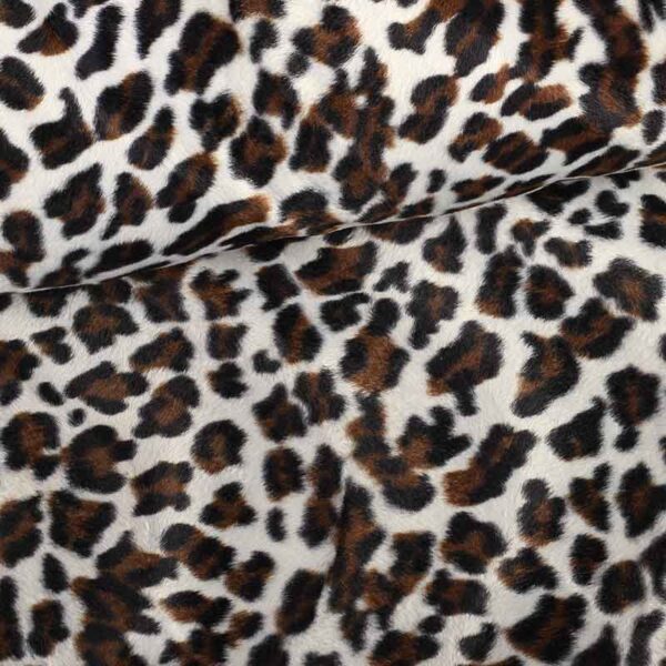 Velboa stof dierenprint jaguar