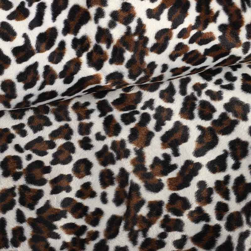 Velboa stof dierenprint jaguar
