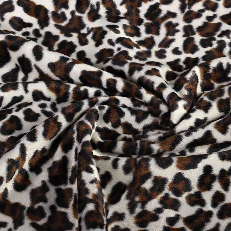 Velboa stof dierenprint jaguar