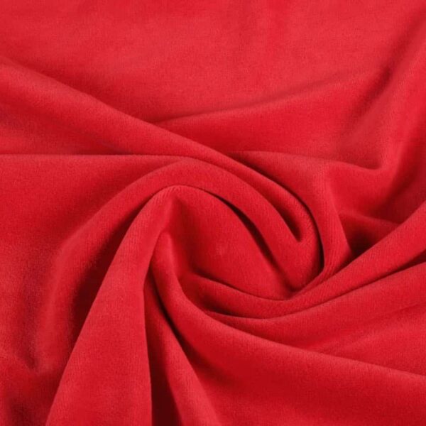 Nicky velours rood