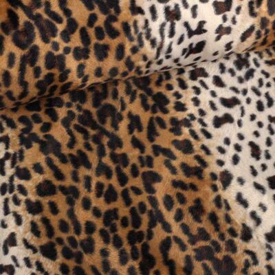 Velboa stof luipaardprint