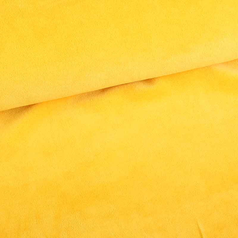 Nicky velours okergeel