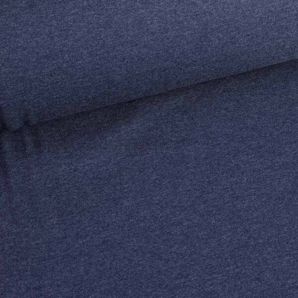Boordstof donker jeans melange