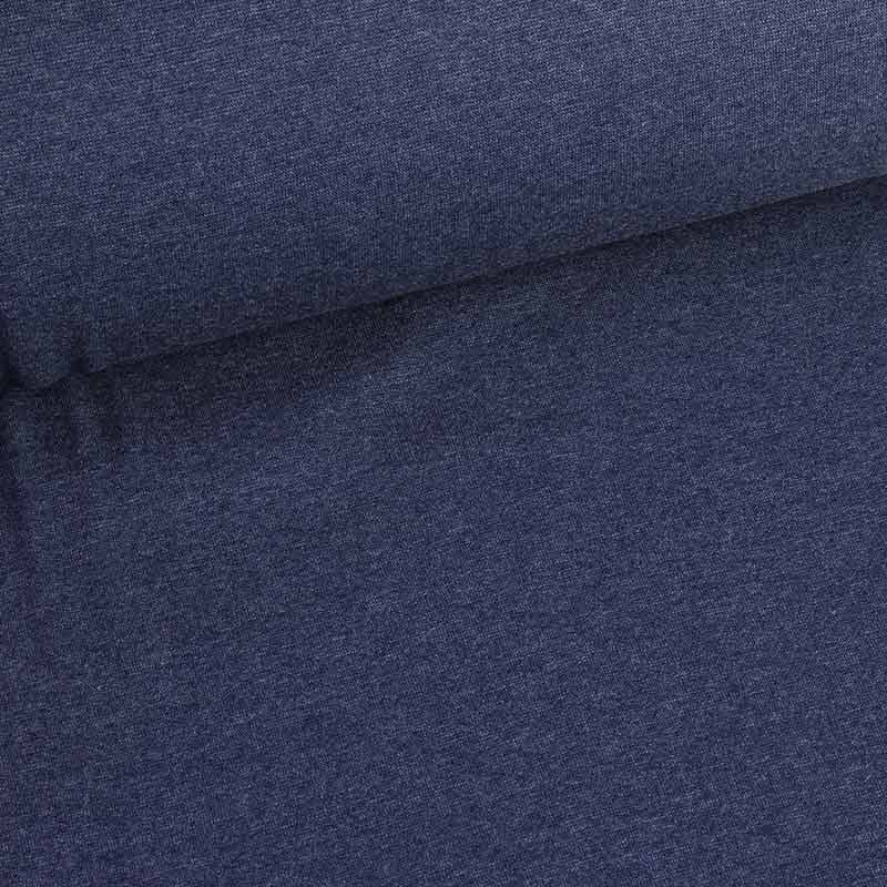 Boordstof donker jeans melange