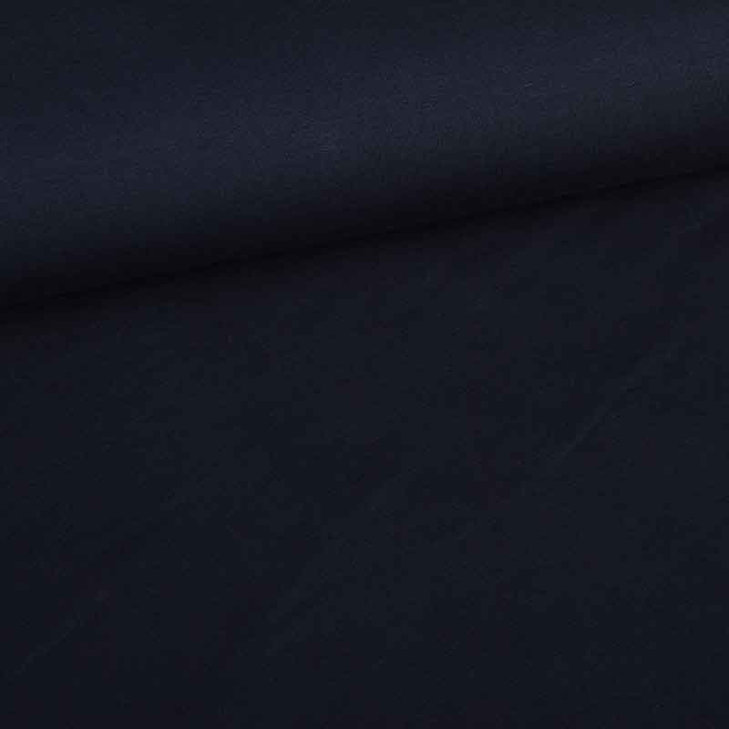 French Terry stof donker navy