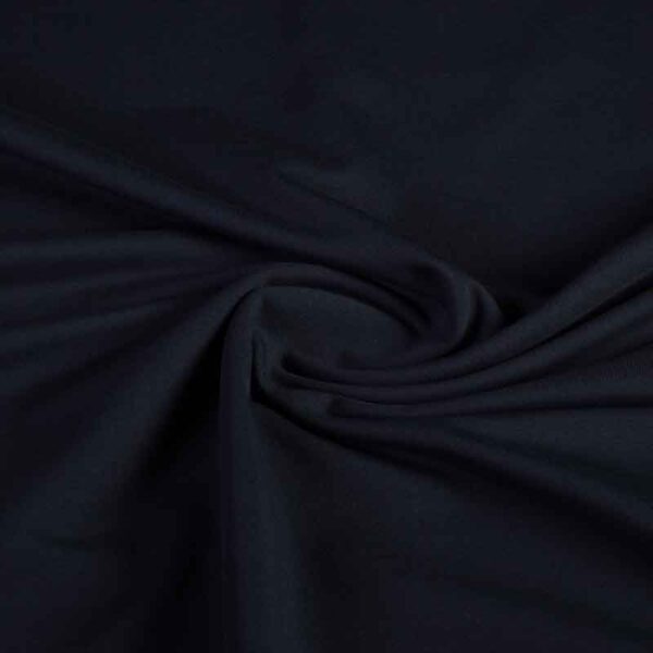 French Terry stof donker navy