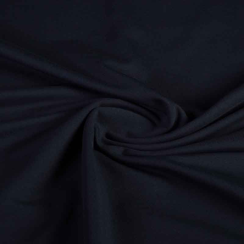 French Terry stof donker navy