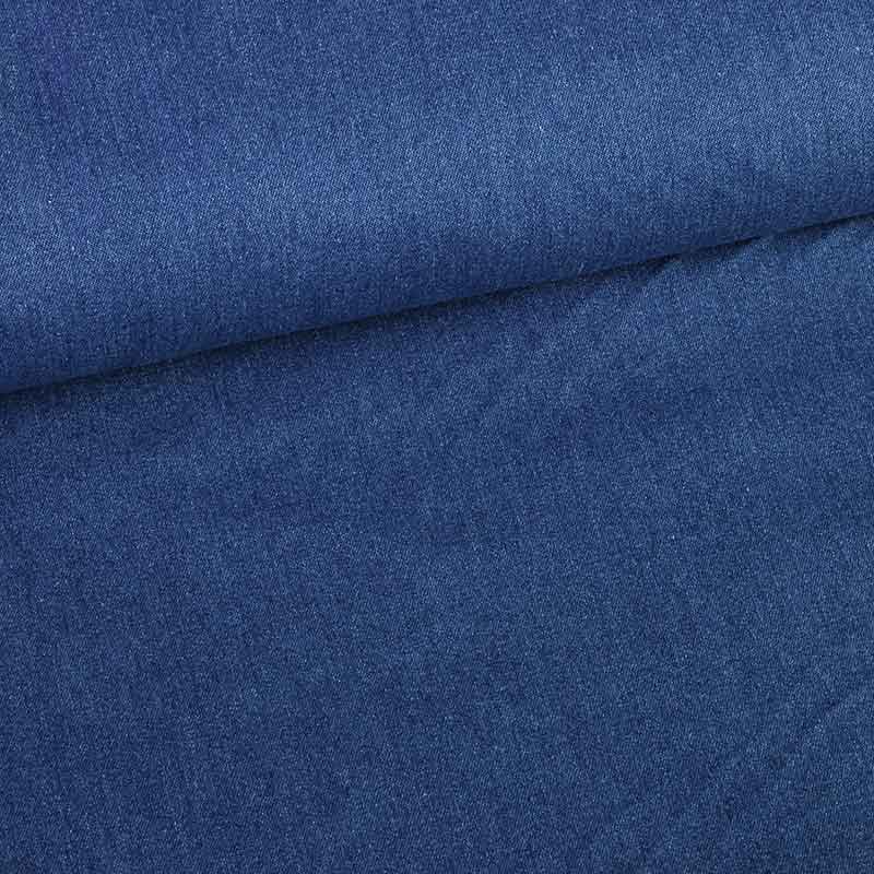 Spijkerstof gewassen middenblauw