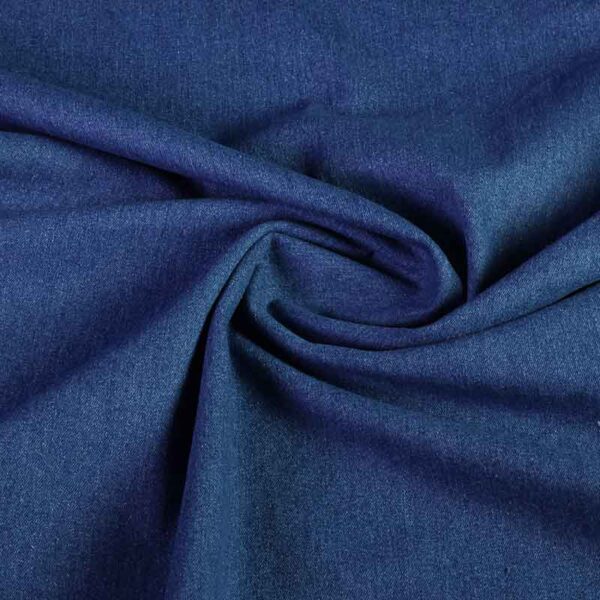 Spijkerstof gewassen middenblauw