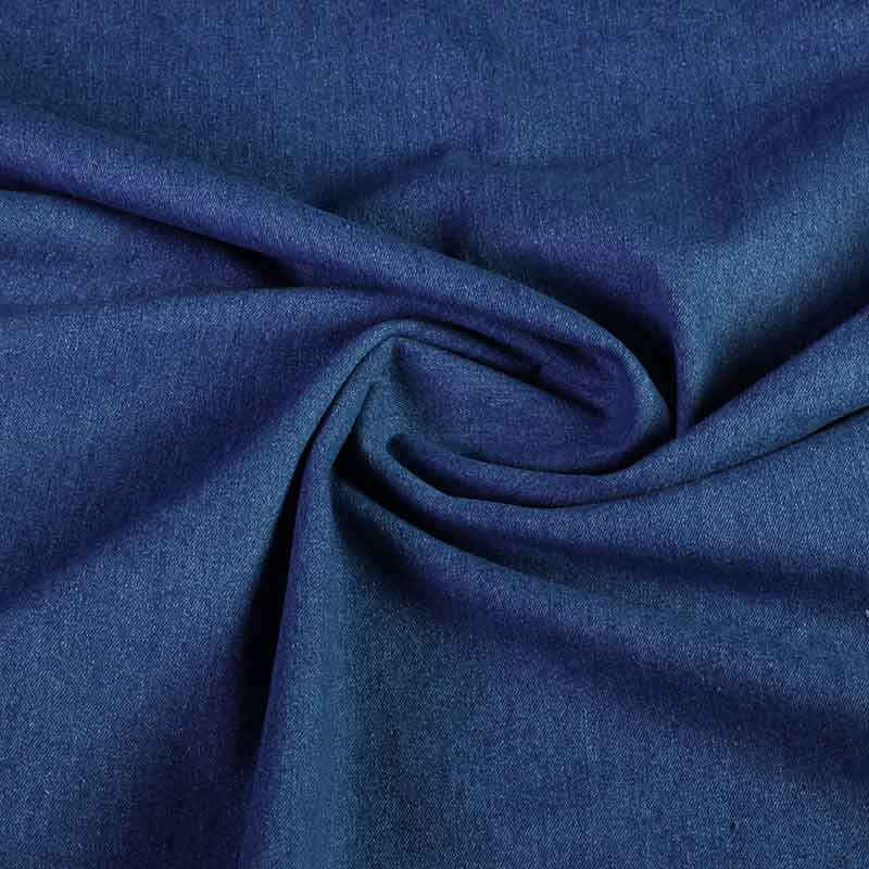 Spijkerstof gewassen middenblauw