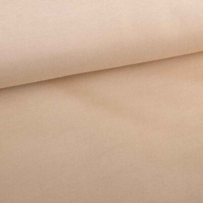 Jogging sweat stof gebrusht beige