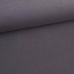 Jogging sweat stof gebrusht antraciet