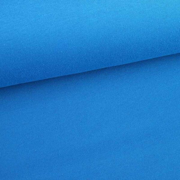 Jogging sweat stof gebrusht turquoise