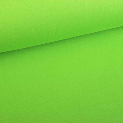Jogging sweat stof gebrusht lime