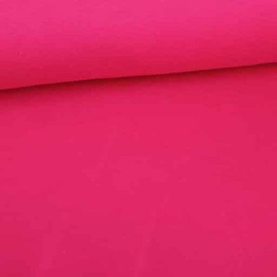 Jogging sweat stof gebrusht donker fuchsia