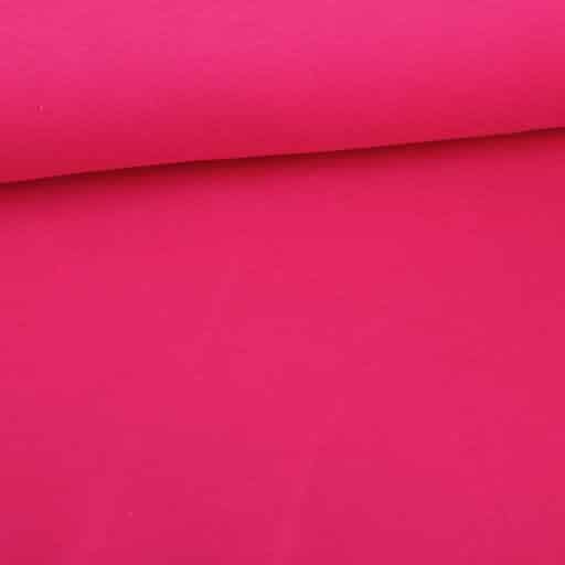 Jogging sweat stof gebrusht donker fuchsia