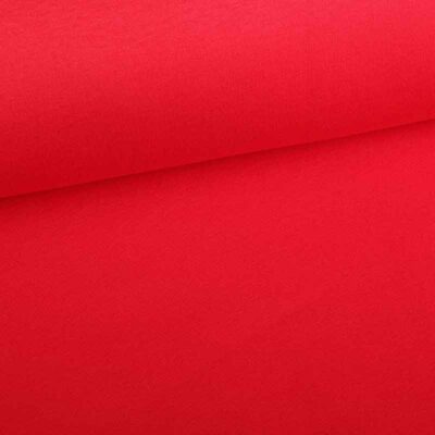 Jogging sweat stof gebrusht rood