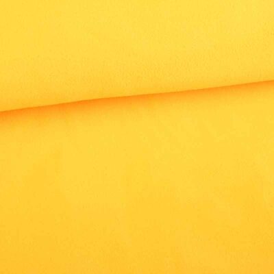 Fleece stof deluxe geel