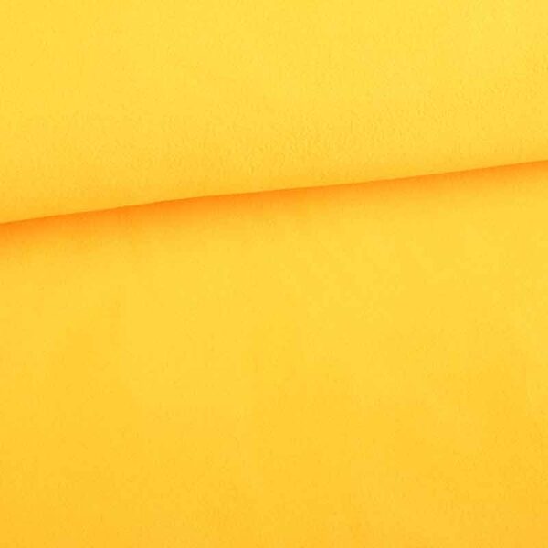 Fleece stof deluxe geel