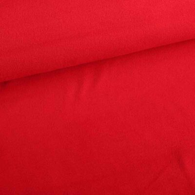 Fleece stof deluxe rood