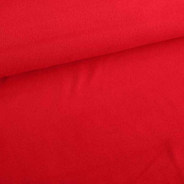 Fleece stof deluxe rood