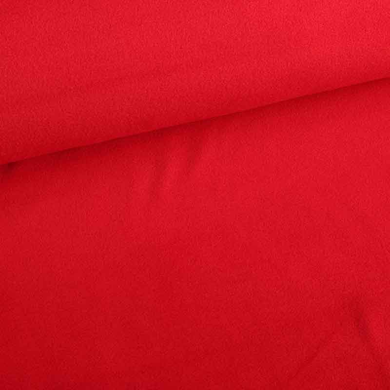 Fleece stof deluxe rood