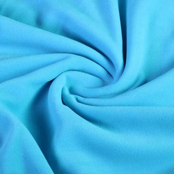 Fleece stof deluxe aqua