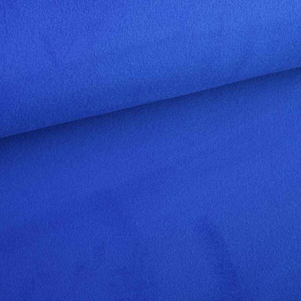 Fleece stof deluxe kobalt