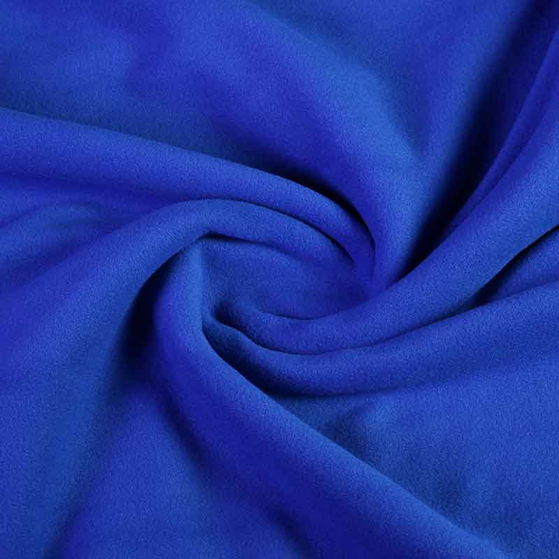 Fleece stof deluxe kobalt