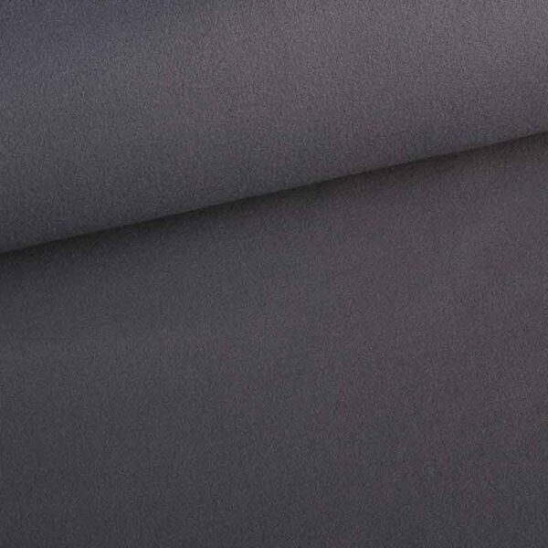 Fleece stof deluxe antraciet
