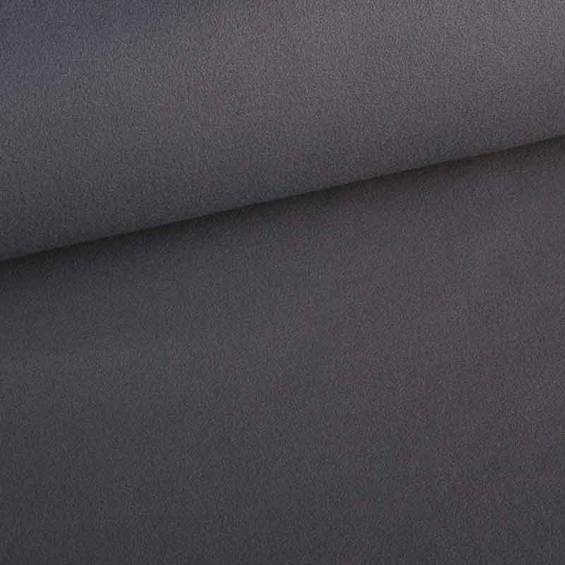Fleece stof deluxe antraciet