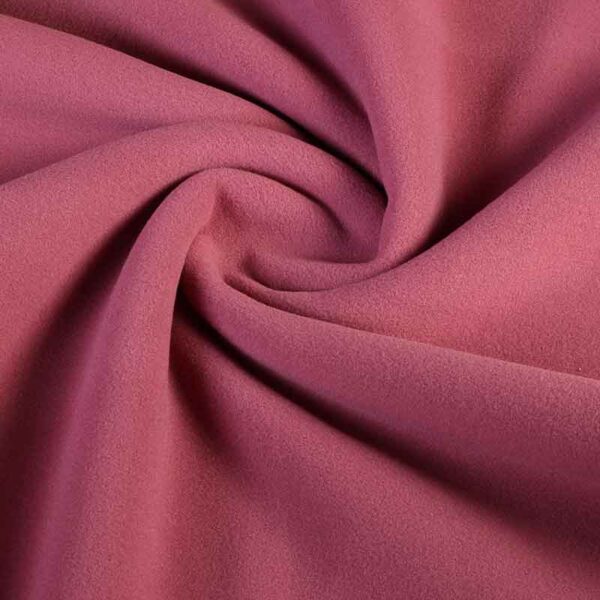 Fleece stof deluxe donker oudroze