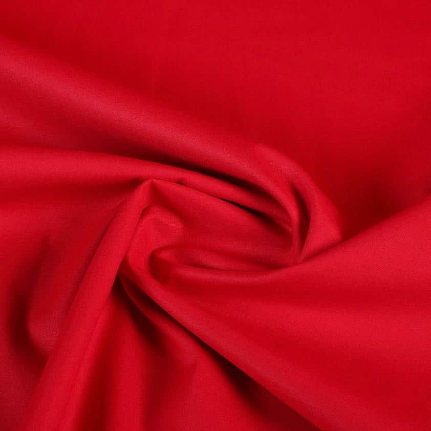 Lakenkatoen dubbelbreed rood