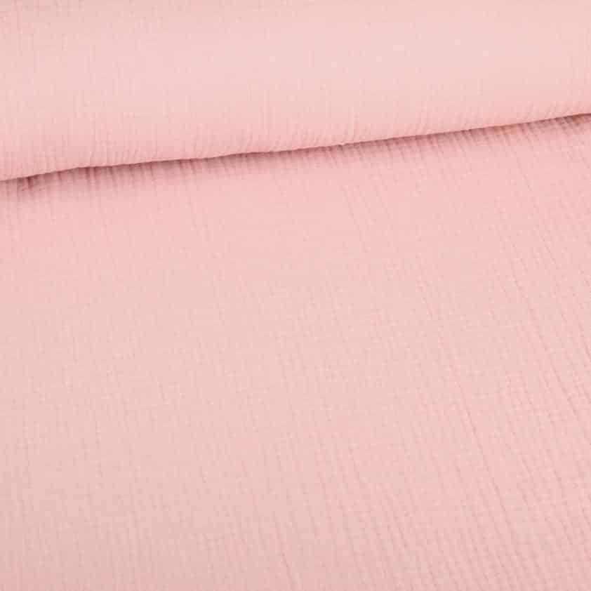 Hydrofiel stof oud roze