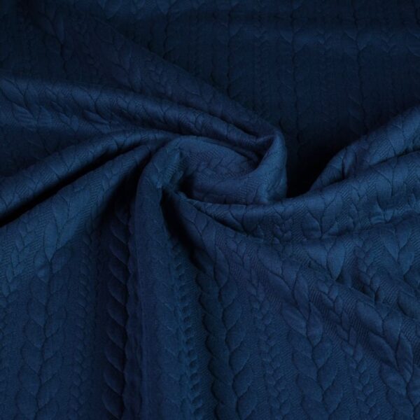 Kabel jacquard tricot petrol