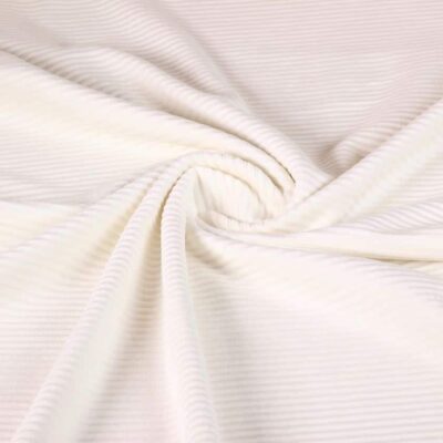Tricot stof rib cord ecru