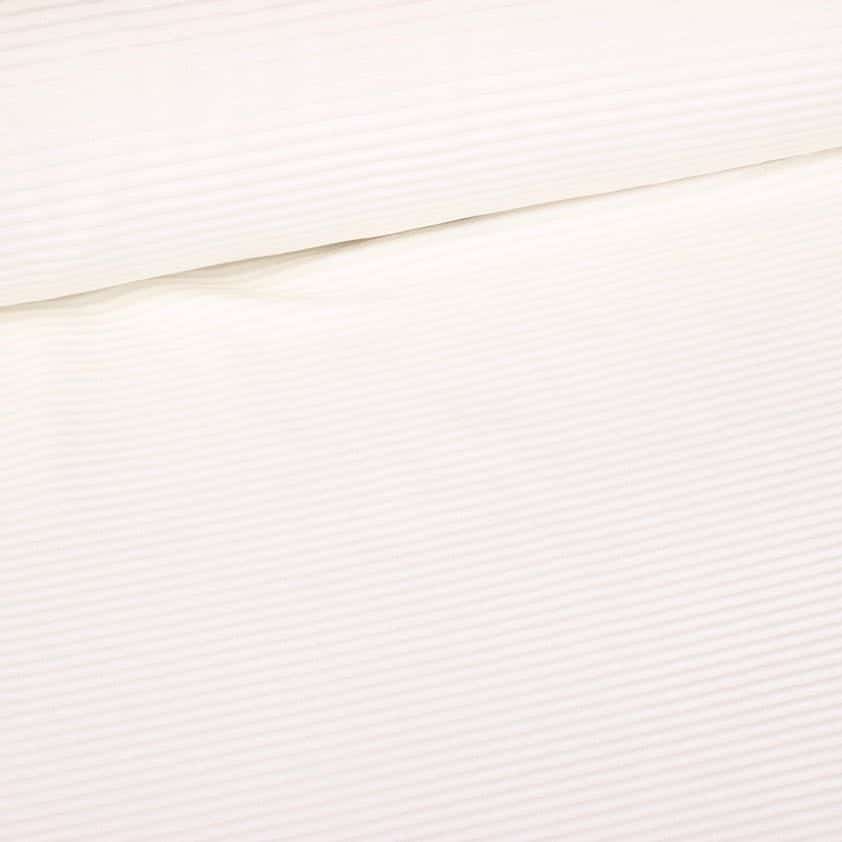Tricot stof rib cord ecru
