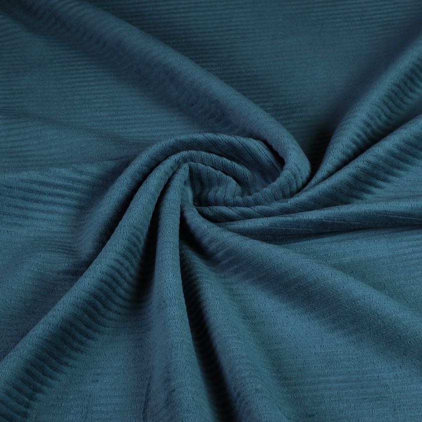 Tricot rib cord stretch groen