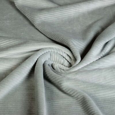 Tricot stof rib cord stretch oudgroen